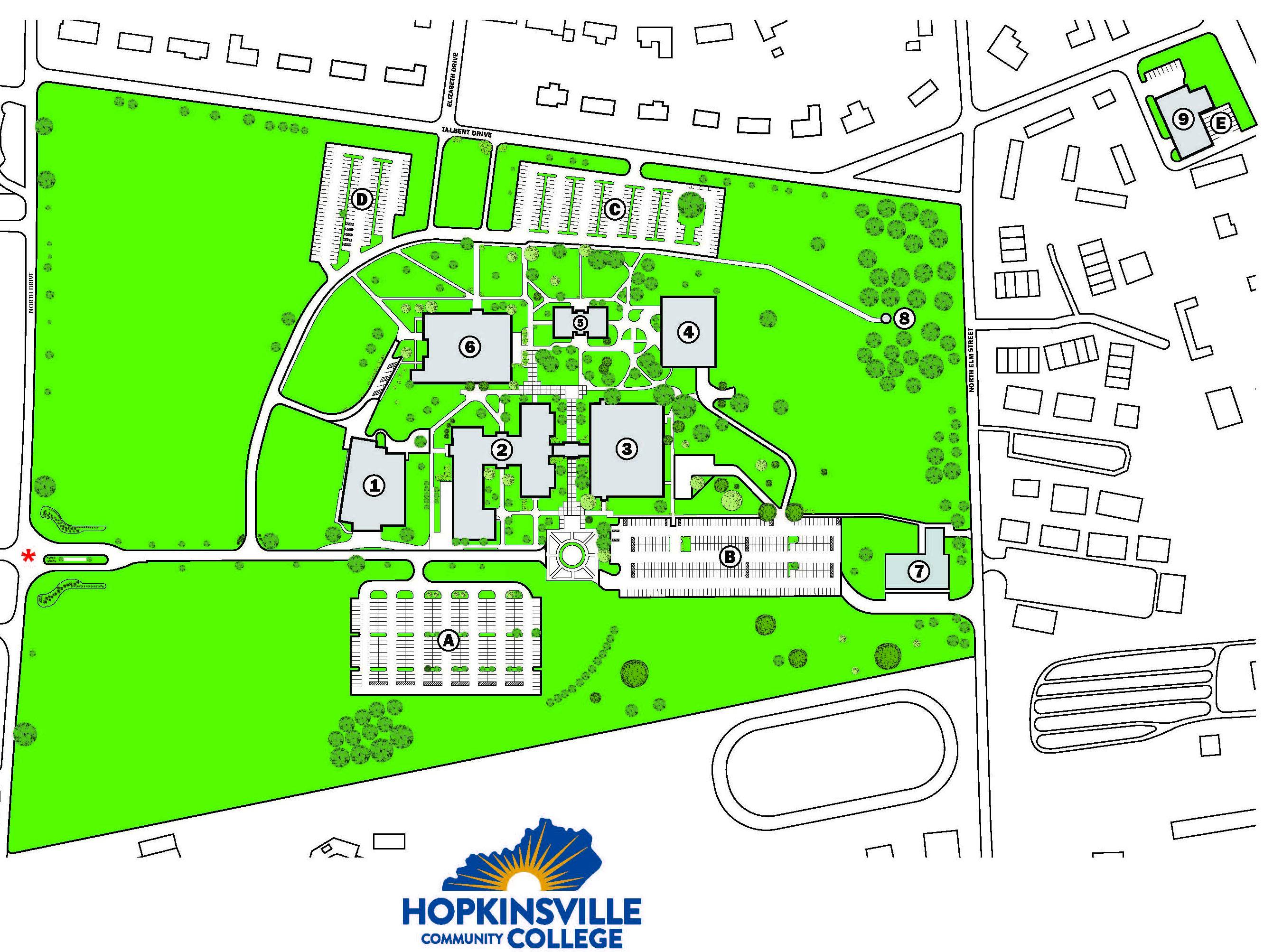 Map of Hopkinsville Campus