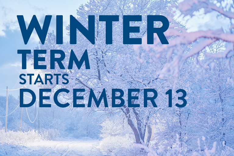 Winter Lanscape Winter Session starts Dec. 13