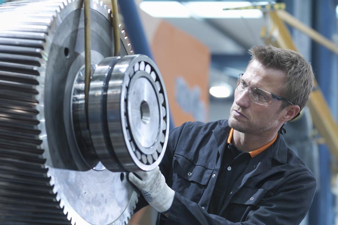 Industrial Student with Equipment